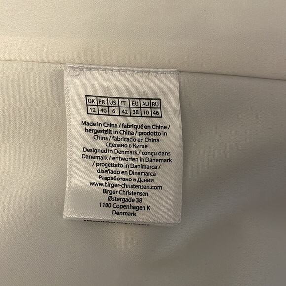 Rotate Faux Leather Sleeveless Mini Dress Mock Neck Size 6 New - Picture 8 of 12